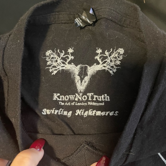 Know No Truth mens Swirling Nightmares V tee shirt, size XXL - Picture 2 of 3